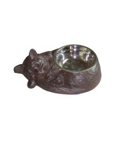 12" Cast Iron Cat Bowl.  4 pieces