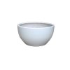 13" White Low Bowl Pltr S/3