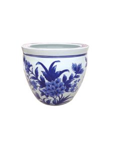 8", 10" Bouquet Porcelain Fishbowl