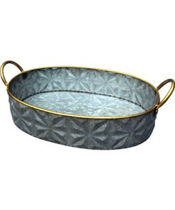 Harlequim Galvanized Tub Planter S/3