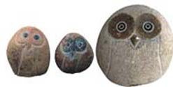Granite Pebble Owls
