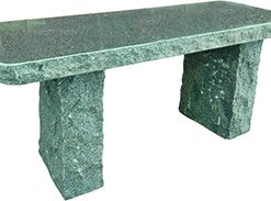 Polished Grey Garden Bench